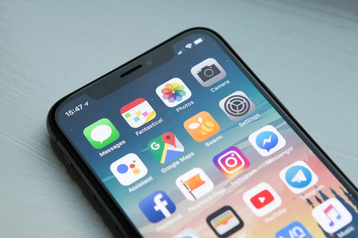 Smartphone with essential China travel apps icons
